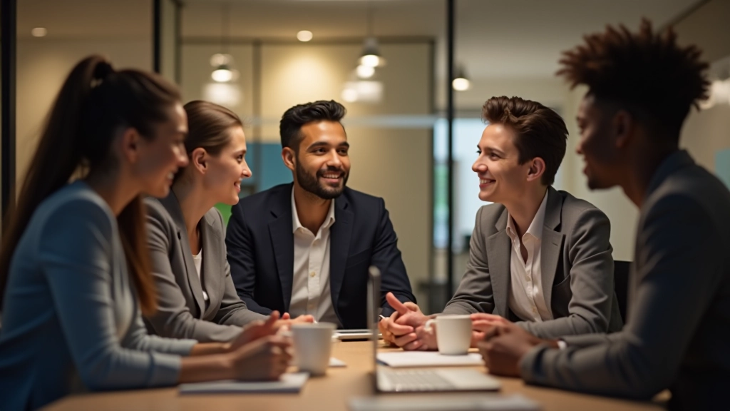 Diverse Team in Diskussion